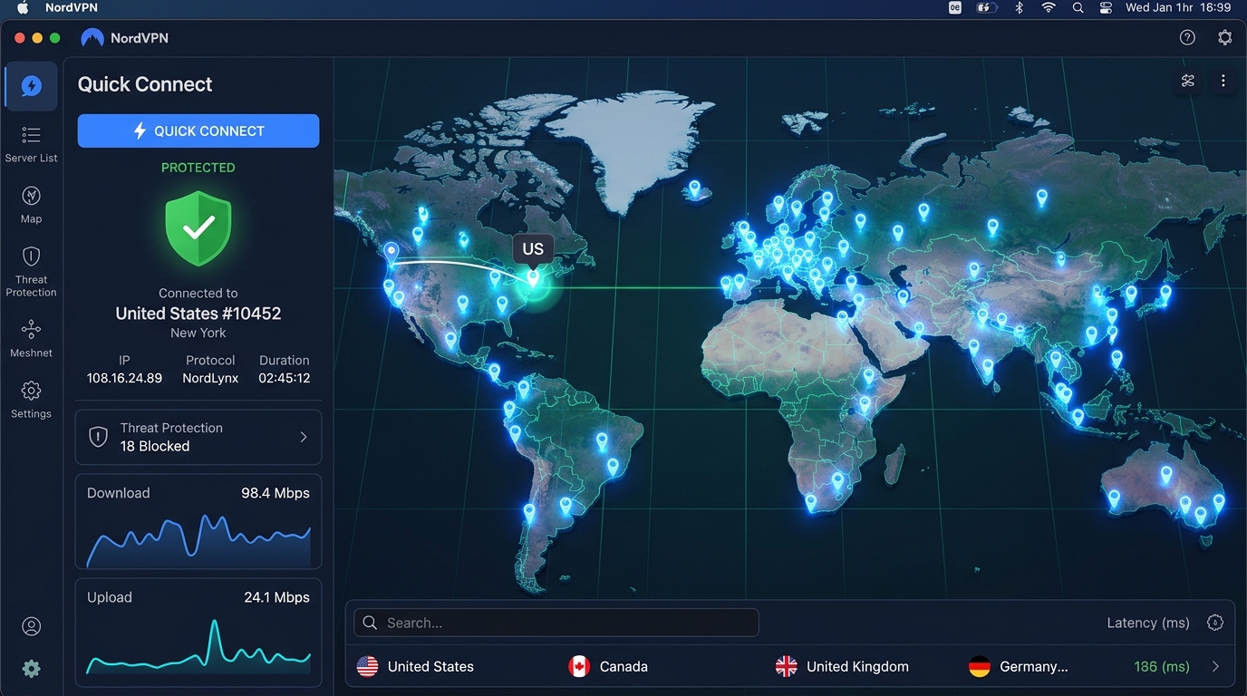 NordVPN 2-Year Ultimate interface preview
